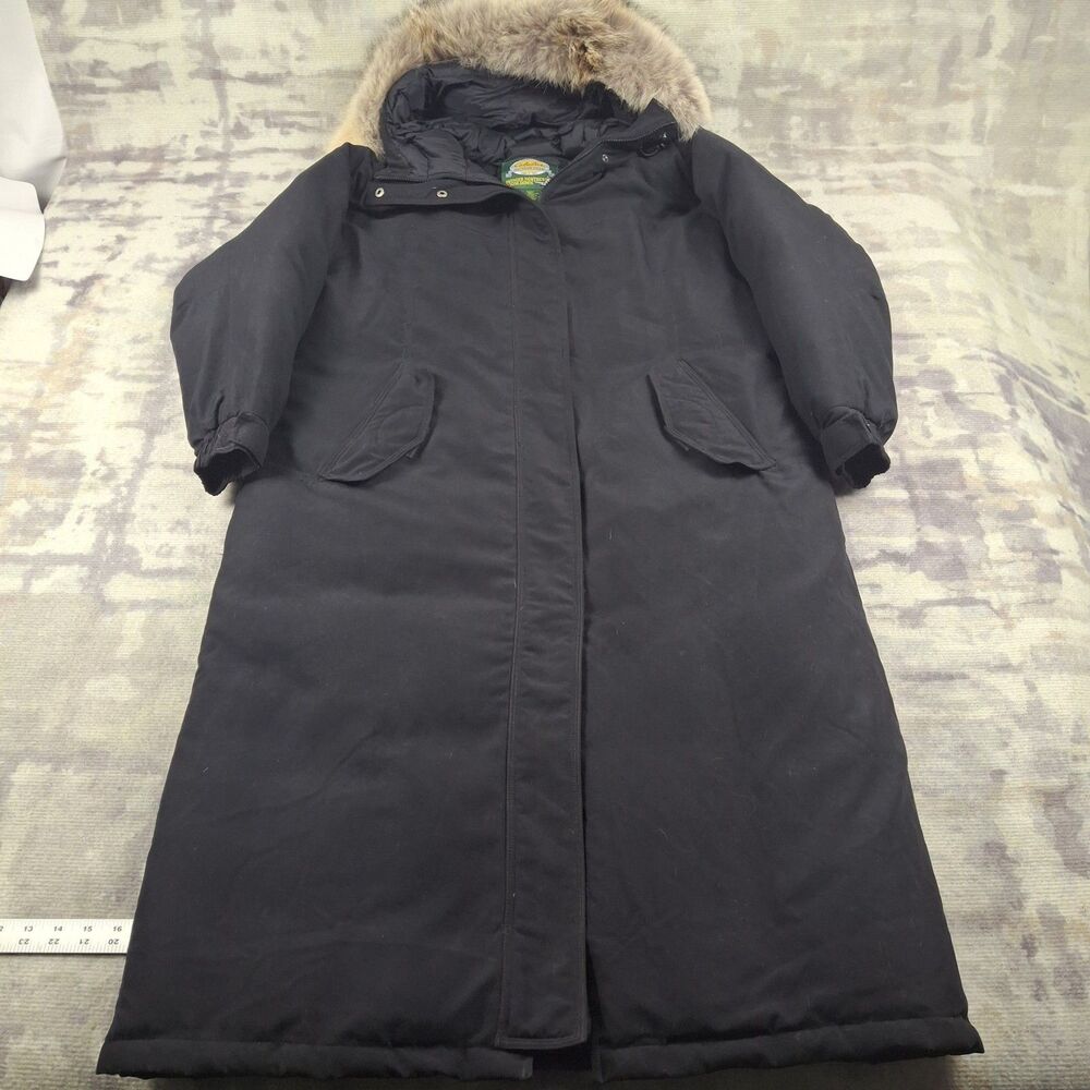 Cabelas Premier Northern Goose Down Parka L19CT043 Mens XL Coyote Fur Coat